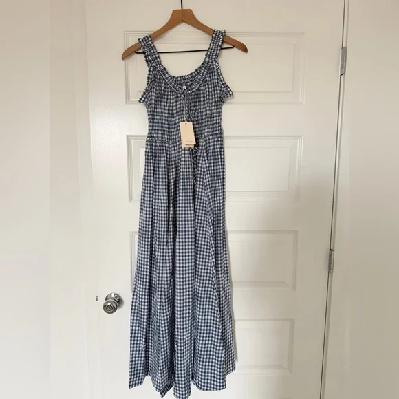 NWT Doen Emmaretta blue gingham medium - Picture 3 of 7